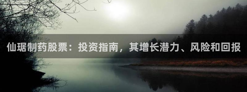 老哥吧九游会：仙琚制药股票：投资指南，其增长潜力、风险和回报