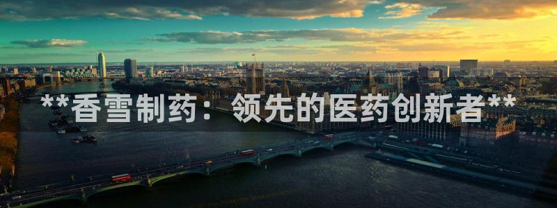 九游会老哥俱乐部官网首页论坛：**香雪制药：领先的医药创新者**