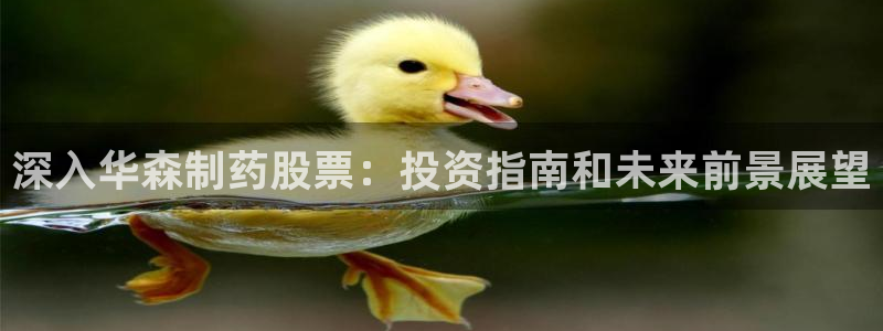 九游会老哥俱乐部：深入华森制药股票：投资指南和未来前景展望