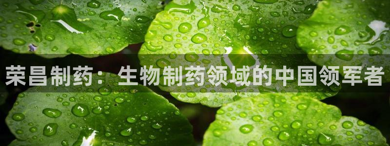 九游会老哥俱乐部必备的交流社区论坛：荣昌制药：生物制药领域的中国领军者