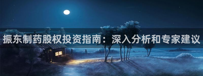 九游会老哥必备的交流社区：振东制药股权投资指南：深入分析和专家建议