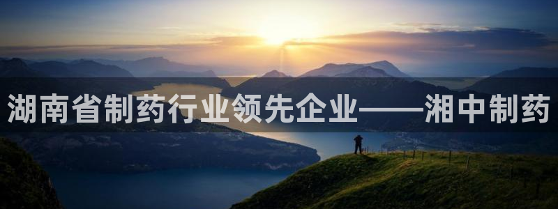 老哥吧九游会：湖南省制药行业领先企业——湘中制药