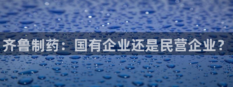 九游会老哥必备的交流社区：齐鲁制药：国有企业还是民营企业？
