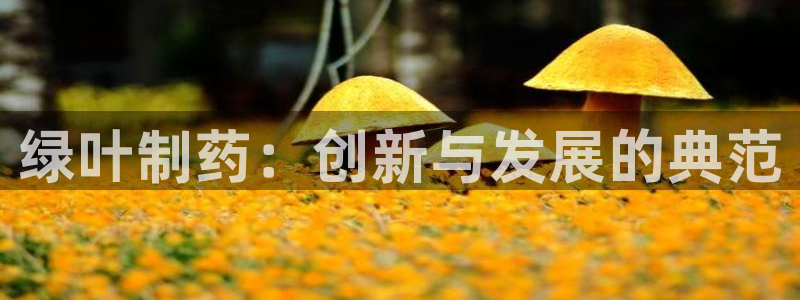 9游会老哥：绿叶制药：创新与发展的典范