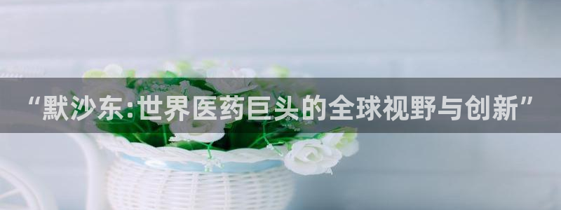 九游会老哥俱乐部必备的交流社区：“默沙东:世界医药巨头的全球视野与创新”