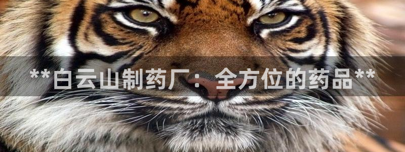 九游会老哥俱乐部交流社区：**白云山制药厂：全方位的药品**