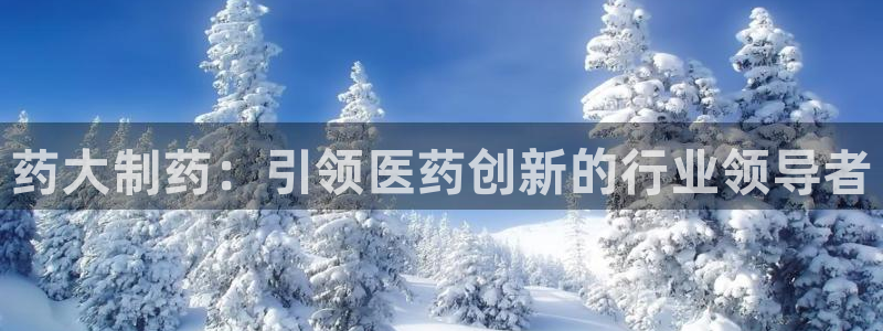 9游会老哥：药大制药：引领医药创新的行业领导者