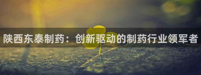九游会老哥俱乐部官网首页论坛：陕西东泰制药：创新驱动的制药行业领军者